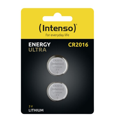 Intenso Μπαταρία λιθίου Energy Ultra CR2016  Συσκευασία 2 τεμαχίων